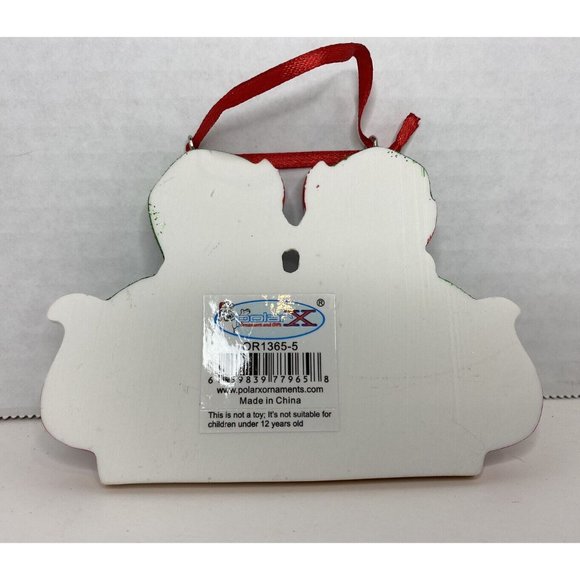 Fox Family of 5 Christmas Ornament Ready to Personalize - Picture 2 of 3